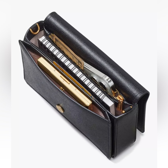 New Kate Spade Morgan Winter Blooms Embossed Flap Chain Wallet Crossbody Multi - Picture 7 of 7